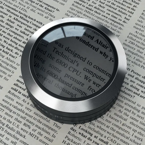 Vista 3 de Satechi ReadMate - Lupa LED de escritorio con aumento de hasta 5 veces - Funda de transporte incluida (negro)