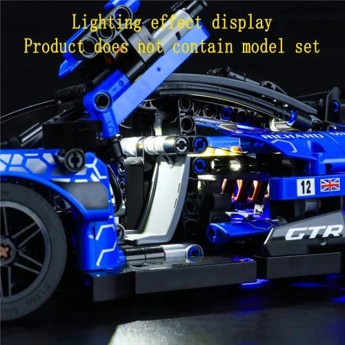 Vista 5 de GEAMENT Kit de luces LED compatible con Lego McLaren Senna GTR – para Technic 42123 (juego de modelos no incluidos)