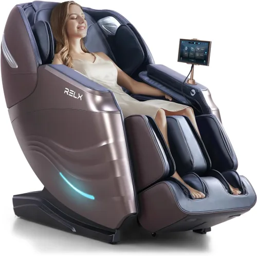 Vista 11 de RELX Silla de Masaje de Cuerpo Completo, 15 Modos de Gravedad Cero SL-Track, Silla de Masaje Shiatsu con Sistema de Calor Integrado, Masaje de Crema
