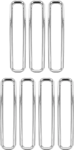 Vista 9 de Insertos de parrilla delantera para Jeep Wrangler TJ 1997-2006 (cromado)
