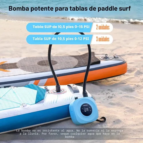 Vista 3 de Hydrohero Electric Paddle Board Pump, 20 PSI Rechargeable SUP Pump