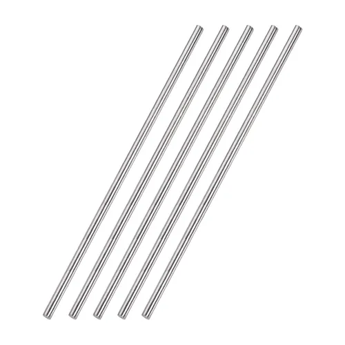 Vista 5 de uxcell Varilla redonda sólida de acero inoxidable 304 de 0.157 in x 5.906 in para manualidades de bricolaje - 5 piezas