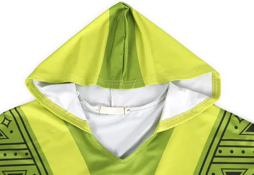Vista 3 de Jurebecia Camilo Bruno Madrigal - Disfraz de cosplay para niños camisa de capa uniforme de capa superior conjunto de sudadera con capucha