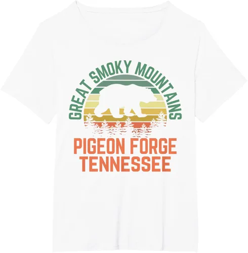 Vista 73 de Camiseta Pigeon Forge Great Smoky Mountains National Park Tennessee, Negro, S