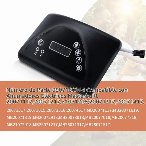 Vista 4 de Panel de control digital, piezas de repuesto Masterbuilt, compatible con Masterbuilt MB20071317/ 20071117/ 21071218 y más modelos de ahumadores