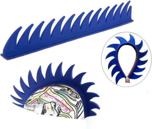 Vista 12 de Mohawk Peluca para decoración de casco, diseño de halcón reutilizable (casco no incluido)