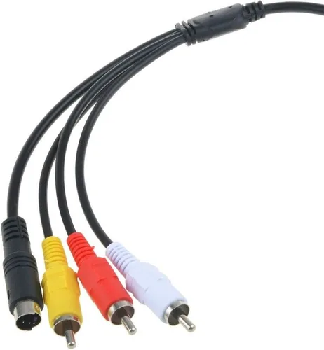 Vista 4 de ANTOBLE Cable S-Video RCA de 5 pies para videocámara Sony Handycam DCR-HC28/e DCR-SX85/v/e/l SX85/b/r y más modelos con conector de salida de 10