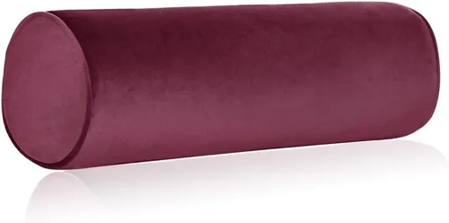 Vista 19 de Tinbolunce Almohada enrollable de espuma viscoelástica para rodilla/pierna/cuello - Cojín cilíndrico de luna llena/almohada cilíndrica redonda