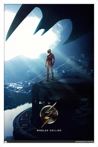 Vista 12 de Trends International DC Comics Movie The Flash - Póster de pared de una hoja, 22.4 pulgadas de largo x 14.7 pulgadas, versión enmarcada de madera