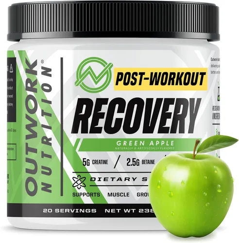 Vista 11 de Outwork Nutrition Polvo de recuperación después del entrenamiento, monohidrato de creatina, Ashwagandha KSM-66 y cereza ácida, acelera