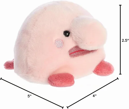Vista 7 de Aurora Adorable Palm Pals Bart Blobfish - Juego de bolsillo - Diversión coleccionable - Rosa 5 pulgadas