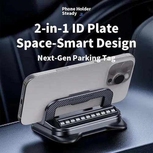 Vista 2 de Soporte de Teléfono para Automóvil Nuevo 2026 Rotación de 360 Grados Adecuado para Navegación del Automóvil en Tablero de Instrumentos del Coche