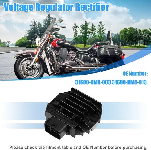 Vista 2 de X AUTOHAUX 5GT-81960-00-00 5BN-81960-00-00 Rectificador de Regulador de Voltaje de Motocicleta Reemplazo para Yamaha BIG BEAR 400 2WD 4WD 2002-2012