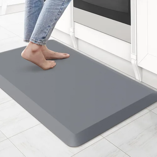 Vista 21 de KitchenClouds Alfombra de Cocina Acolchada Anti Fatiga 17.3"x28" Impermeable, Antideslizante, Alfombras de Pie y Comodidad para Escritorio/Piso