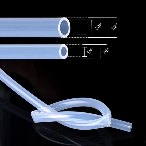 Vista 3 de Manguera de tubo de silicona de alta temperatura, tubo de silicona de grado alimenticio, tubo flexible de silicona pura para transferencia de bomba