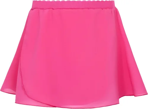 Vista 15 de Falda de Danza de Ballet para Niñas de 3 a 12 Años, Brillante, de Ponerse/Envolvente, Ropa de Danza de Gasa, Rosa, Negro, Blanco, Morado Negro