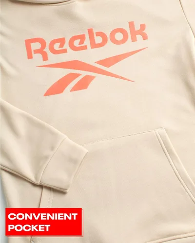 Vista 4 de Reebok Sudadera para niños Sudadera con capucha Active Fleece Pullover (Talla 4-20)