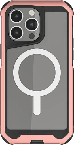 Vista 142 de Ghostek ATOMIC - Funda delgada para Galaxy S21 con parachoques de metal de aluminio y diseño trasero transparente, protección resistente que absorbe
