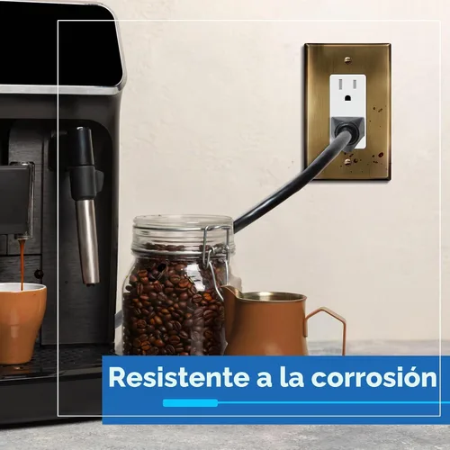 Vista 3 de LIDER - Placa de pared de metal para interruptor o receptáculo, tamaño mediano, 1 banda