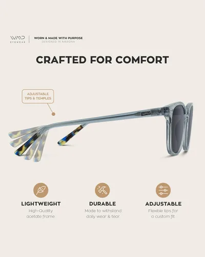 Vista 4 de WearMe Pro Gafas de sol polarizadas modernas redondas cuadradas para hombre