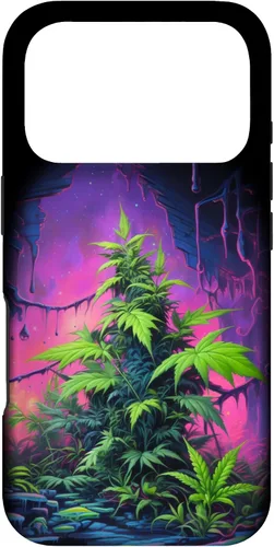 Vista 30 de 420, Colorful Weed Phone Accessory, Pink, Green & Purple Case for iPhone 16