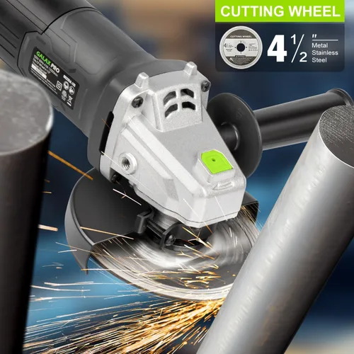 Vista 6 de GALAX PRO Amoladora Angular Eléctrica, Equipada con Motor de 4.0 Amperios con Potencia de Salida Máxima de 750W, Amoladora Angular con Cable