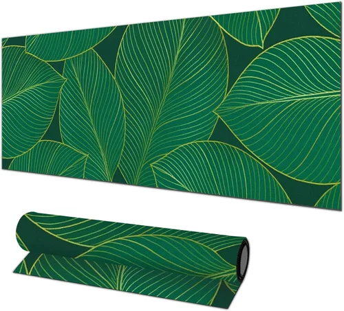 Vista 16 de HOMETITUTE Alfombrilla para mouse de 31.5 x 11.8 pulgadas, con bandera estadounidense, floral, XL, grande, extendida, para teclado, computadora