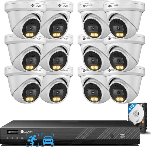 Vista 10 de Sistema de cámara de seguridad PoE 4COVR con disco duro de 2 TB, LY97KA5M0804