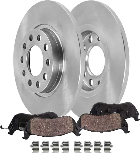 Vista 24 de Detroit Axle - Kit de freno delantero para Toyota RAV4 Prius V Lexus HS250h Scion xB Rotores de disco de 10.83 pulgadas Reemplazo de la pinza