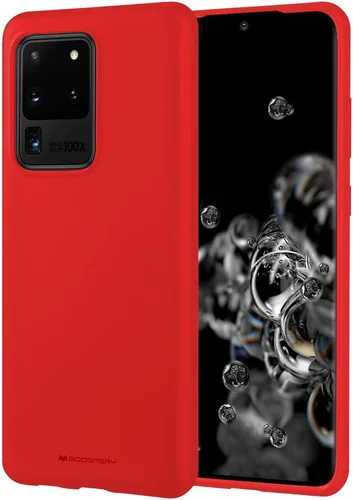 Vista 8 de GOOSPERY Soft Feeling Jelly para Samsung Galaxy S20 Ultra Case (2020) Funda protectora delgada sedosa (negro)