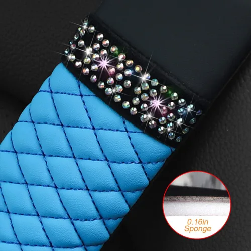 Vista 4 de zipelo - Juego de 2 piezas de fundas para cinturón de seguridad de auto, almohadillas de cuero transpirables para el hombro que protegen tu cuello