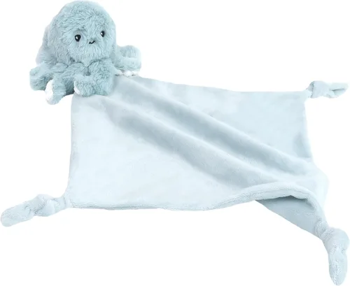 Vista 11 de MON AMI Peluche de ballena coral para bebés, manta de seguridad anudada de 13.5 pulgadas, juguete de felpa suave para bebés, perfecto esencial