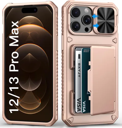 Vista 61 de BXYJY Funda tipo cartera para iPhone 15 Pro, tarjetero (4-5 tarjetas)