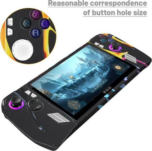 Vista 5 de Calcomanía protectora para ROG Ally, calcomanías personalizadas para ROG Ally Gaming Handheld, 2023 nueva calcomanía para consola
