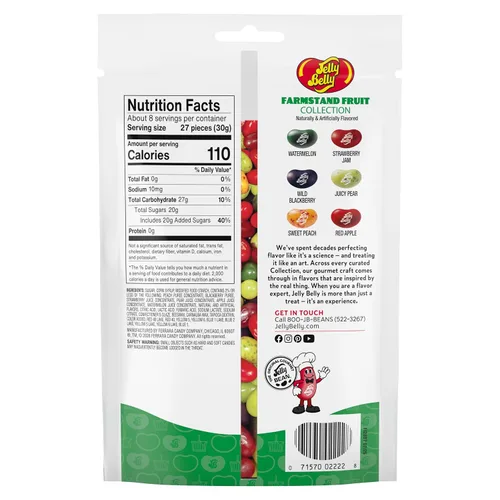Vista 9 de Jelly Belly Farmstand Fruit Jelly Bean Collection - Bolsa de 8 onzas - Genuina, oficial, directamente de la fuente