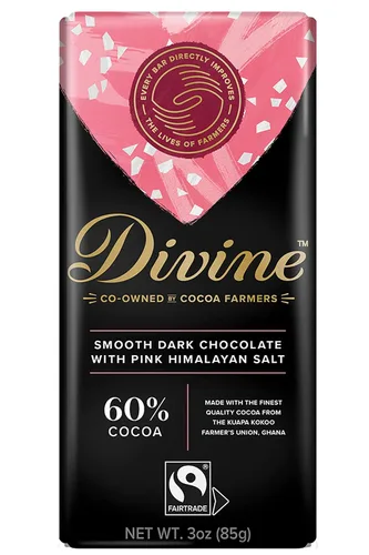 Vista 11 de Divine Barras de chocolate – 85% chocolate negro – Hechas con cacao de comercio justo, ingredientes naturales, sin sabores artificiales 3oz.