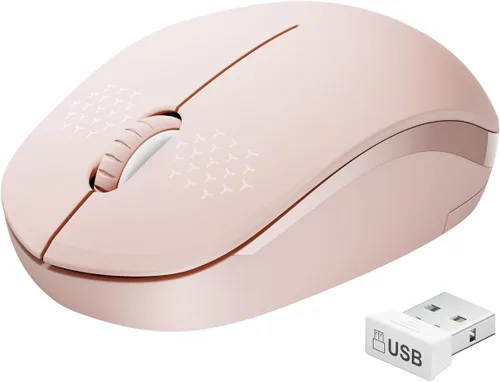 Vista 15 de Seenda - Ratón inalámbrico de 2.4G, con nanoreceptor USB, clic silencioso para computadora, portátil, PC, tableta, Mac - Negro