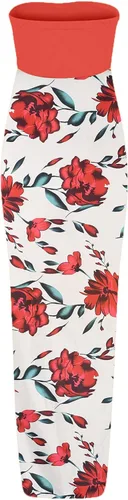 Vista 4 de Vestido sexy para mujer sin mangas de color sólido fruncido con abertura alta vestido de fiesta sin tirantes vestido de noche para club