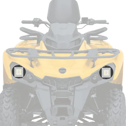 Vista 5 de WSays Soporte de montaje de bisel de conversión de actualización de faros compatible con Can-Am Outlander XMR Max L 400 450 500 570 Luz de montaje