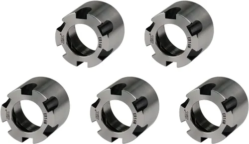 Vista 12 de ZAC 5 Uds ER8M Tuerca de mandril M10 Rosca Pinza de sujeción Tuercas de equilibrio Tuerca de metal para CNC Fresado Chuck Holder Torno