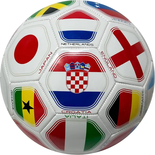 Vista 4 de Icon Sports Balón de fútbol de banderas de país, tamaño 5, equipos nacionales del club mundial, pelota de fútbol con bandera #5