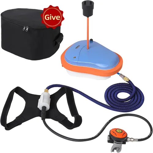 Vista 6 de TUXING Diving Ventilator, Tankless Portable Rechargeable Scuba Underwater Diving Tank, Diving Ventilator Accessories No Tank Needed, Waterproof for