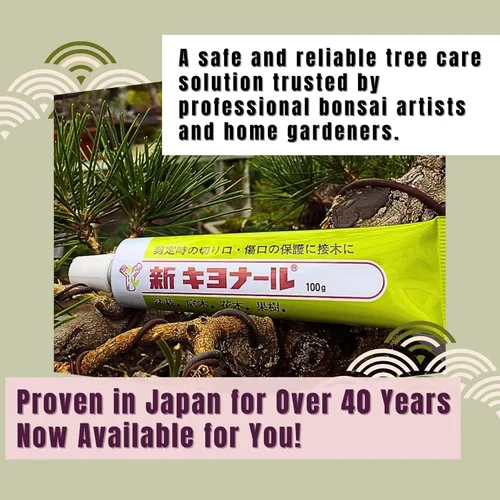 Vista 5 de Nuevo Sellador de Corte para Poda de Bonsái 100g Hecho en Japón