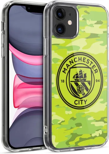 Vista 195 de Head Case Designs Funda de gel con licencia oficial del Manchester City Man City FC Blue Moon Badge Camou [protección de grado militar] compatible