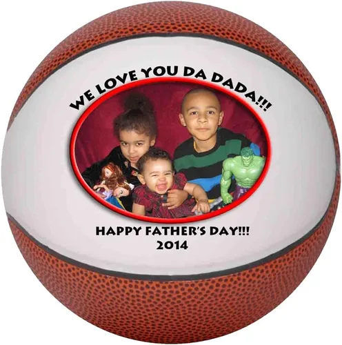 Vista 6 de Balones de baloncesto personalizados, regalo de baloncesto con foto personalizada, tamaño pequeño, cualquier imagen, cualquier texto, cualquier