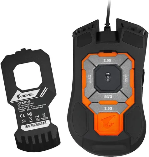 Vista 7 de GIGABYTE AORUS RGB 16000 dpi Sensor óptico totalmente programable y guardado a bordo 16.7M iluminación personalizable ratón para juegos - GM-AORUS