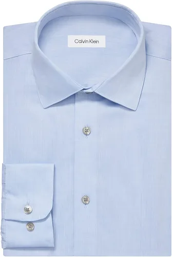 Vista 3 de Camisa de vestir para hombre de Calvin Klein ajustada sarga sin necesidad de planchado