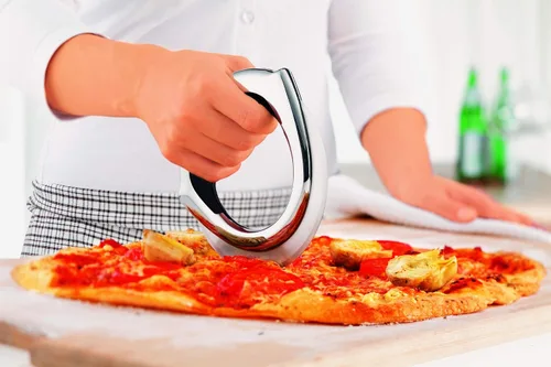 Vista 4 de Rösle Rueda ergonómica de acero inoxidable para pizza