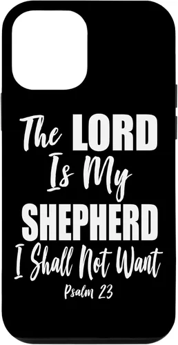Vista 16 de The Lord is My Shepherd - Funda con versículo bíblico cristiano para iPhone 17