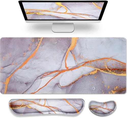 Vista 37 de Gimars Reposamuñecas para mouse, soporte de muñeca Pop It Fidget para aliviar la presión del mouse, almohadilla ergonómica de espuma viscoelástica